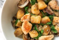 Comforting Brown Butter Sage Gnocchi with Chicken, Mushrooms and Spinach