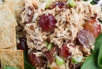 Creamy Chicken Salad Bursting with Grapes