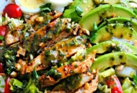 Paleo Nightshade-Free Grilled Chicken Chimichurri Salad