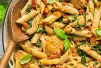 One Pan Proposal Chicken Pasta
