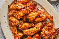 Hot Honey Glazed Wings Air Fryer & Oven Made Simple