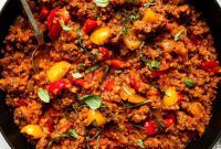 Open-Faced Stuffed Pepper Skillet