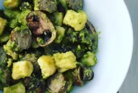 Hearty Gnocchi with Chicken Sausage, Earthy Mushrooms, and Cashew Pesto