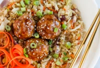 Healthy Asian Pork Meatball Bowls Whole30 Keto Paleo