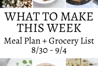Your Weekly Meal Plan: August 30 – September 4