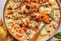 Creamy Dairy-Free Bacon Cheeseburger Soup