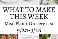 Meal Ideas for This Week