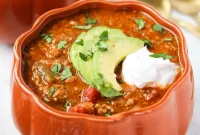 Instant Pot Fall Pumpkin Turkey Chili