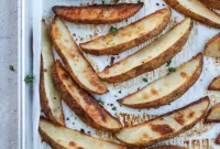 Perfectly Crispy Baked Potato Wedges Whole30 and Gluten Free