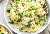 Quick and Creamy Gluten-Free Pea Risotto