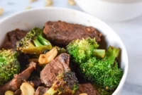 Tender Beef and Broccoli with Crispy Cashews