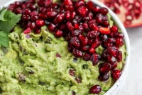 Vibrant Pomegranate Guacamole