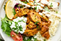 Sheet Pan Chicken Shawarma Power Bowls