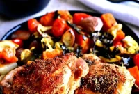 Perfectly Crispy Tender Baked Chicken Thighs