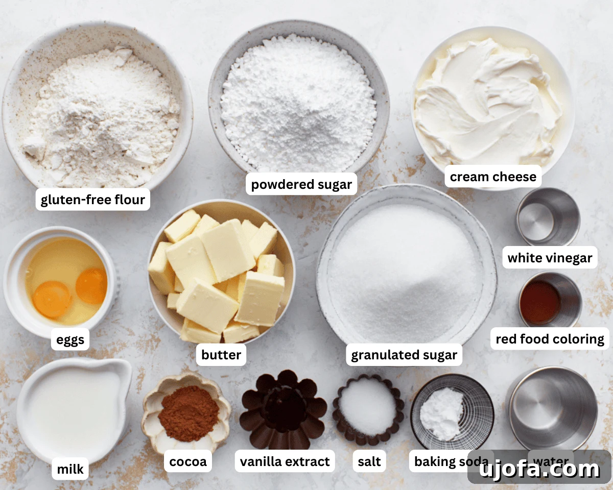 gluten-free red velvet cake ingredients