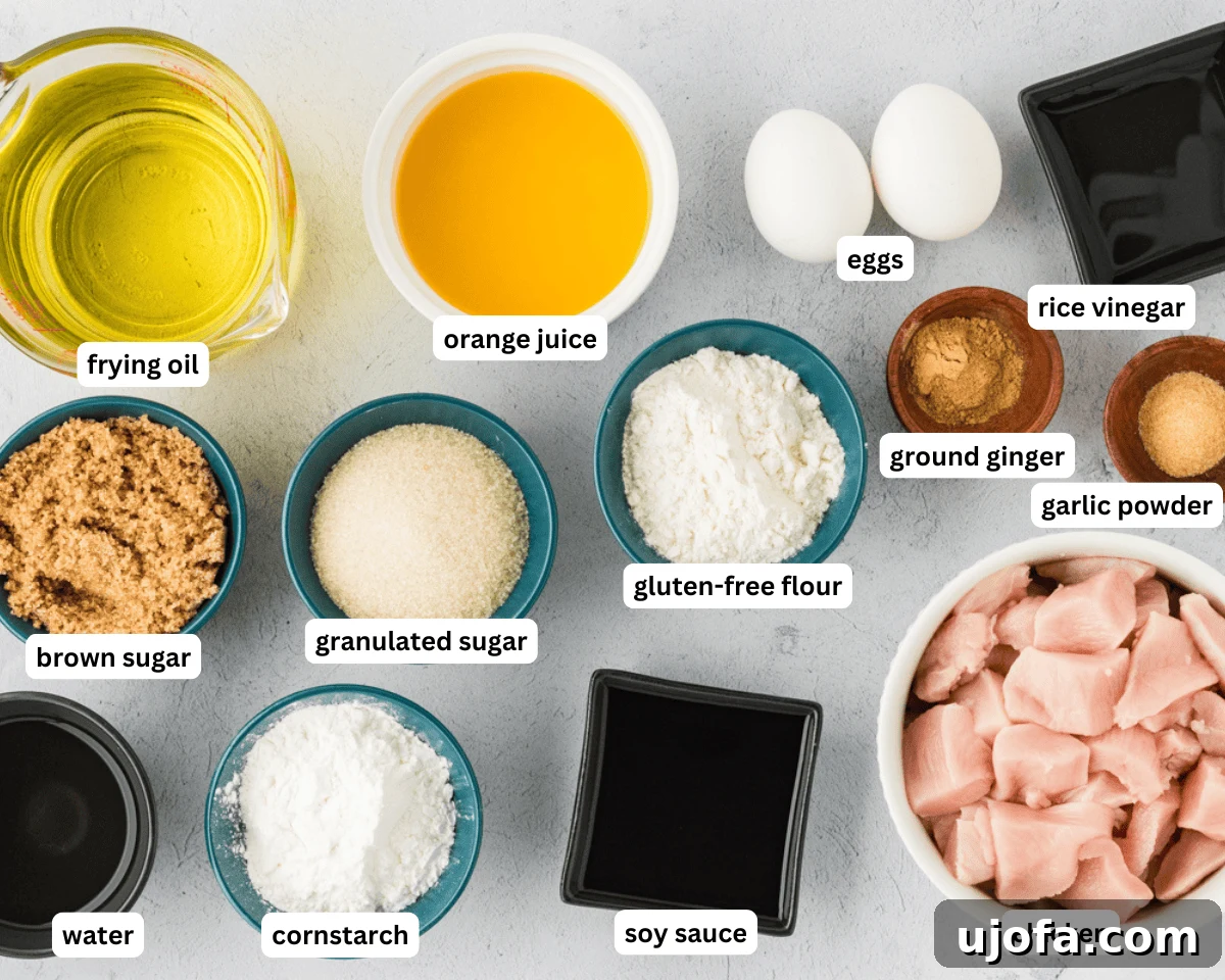 Tangy Gluten-Free Orange Chicken 4 Gluten-Free orange chicken ingredients