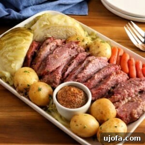 Thumbnail for Instant Pot Corned Beef and Cabbage recipe video.
