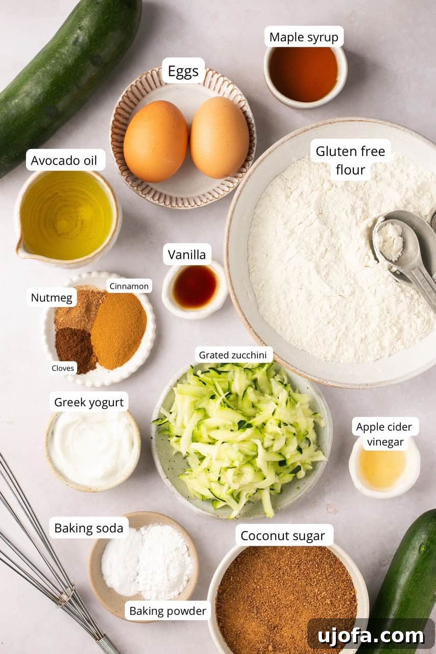 recipe ingredients in nesting bowls and labeled