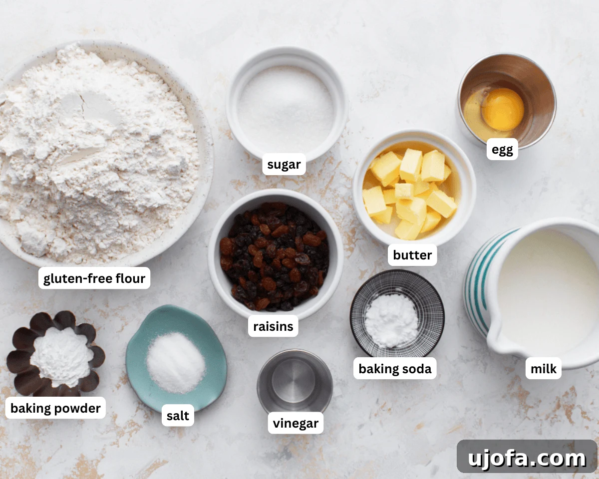 Deliciously Simple Gluten-Free Irish Soda Bread 4 gluten-free Irish soda bread ingredients