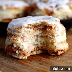 Gluten Free Brunch Delights 24 A close-up shot of irresistible gluten-free cinnamon roll biscuits, showcasing their golden-brown tops and sweet glaze.