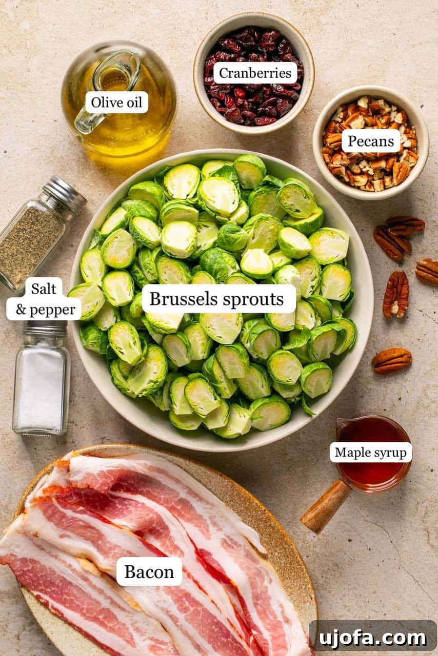 recipe ingredients in small bowls as labeled