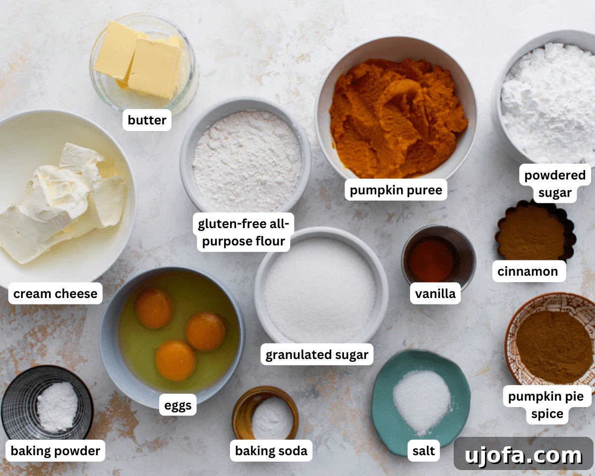 Gluten-free pumpkin roll ingredients