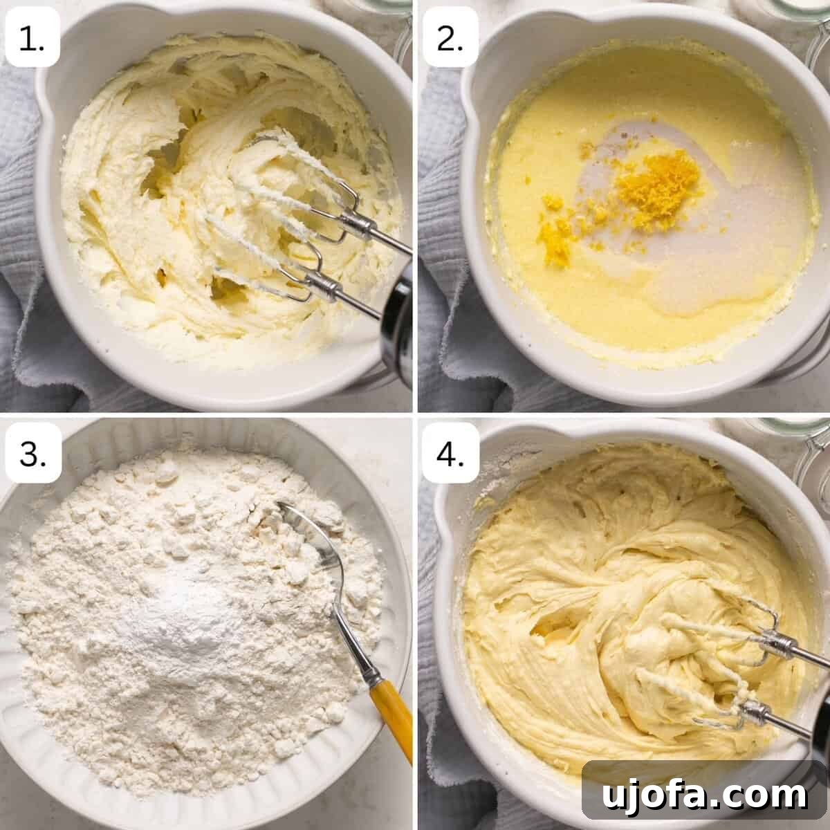 Zesty Gluten-Free Lemon Drizzle Cake 4 steps to make gluten free lemon drizzle cake in 4 quadrants