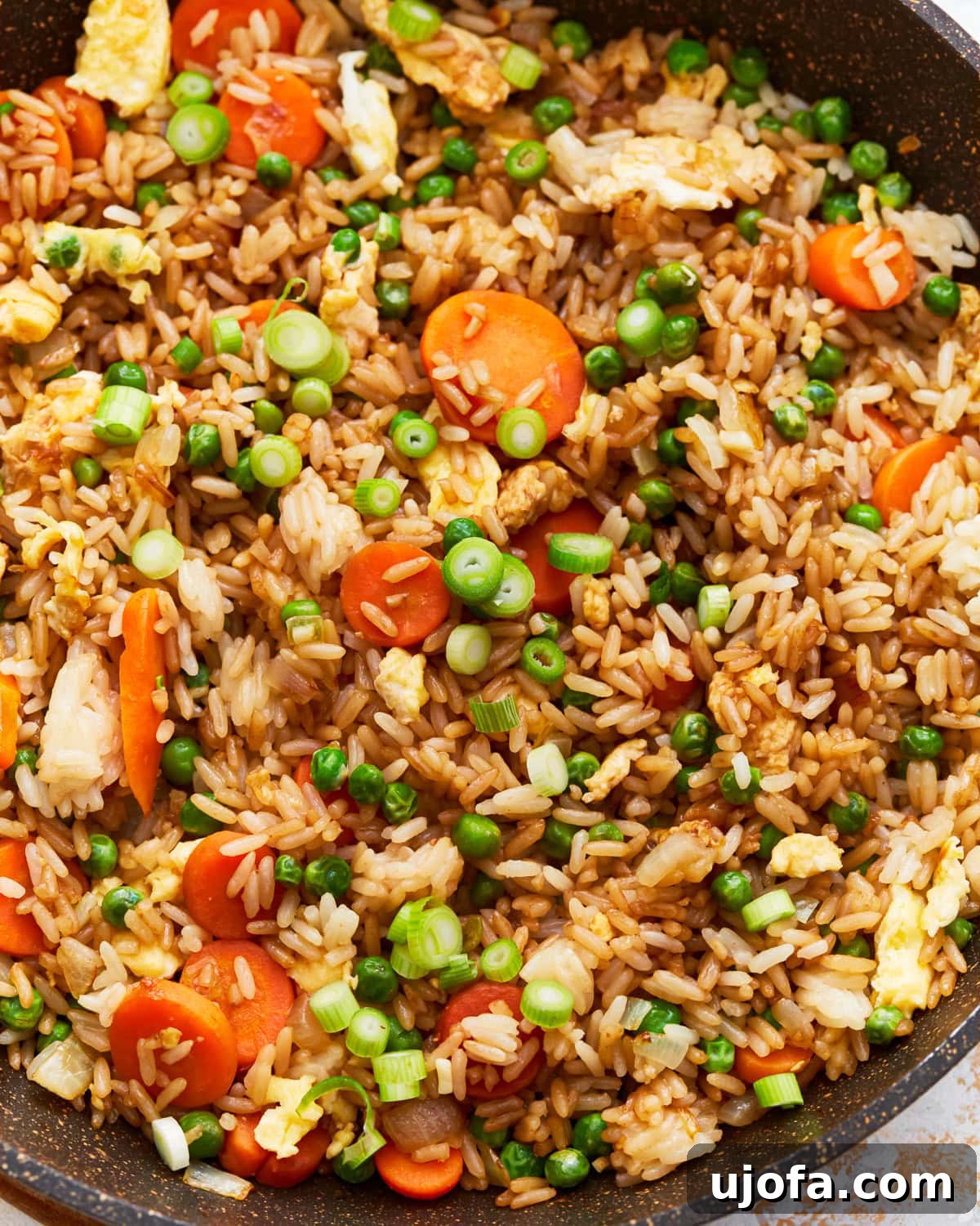 Your New Favorite Gluten-Free Fried Rice 5 A close-up view of the delicious gluten-free fried rice, highlighting its texture and ingredients.