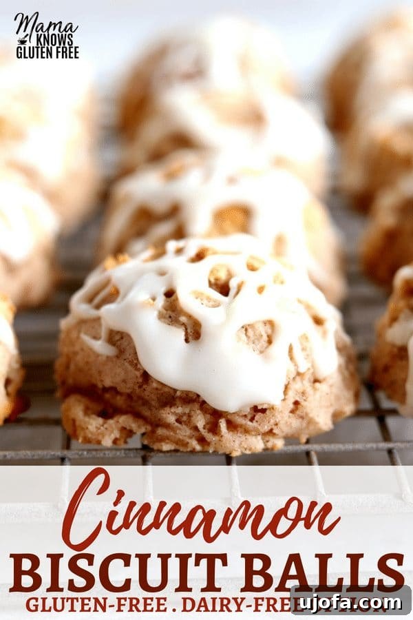 Gluten-Free Cinnamon Biscuit Balls on a cooling rack