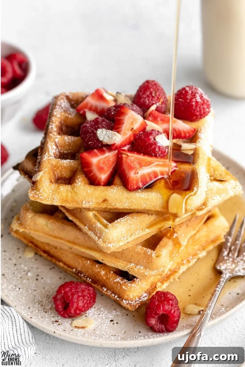 Almond Cloud Waffles 2 Almond Flour Waffles (Gluten Free)