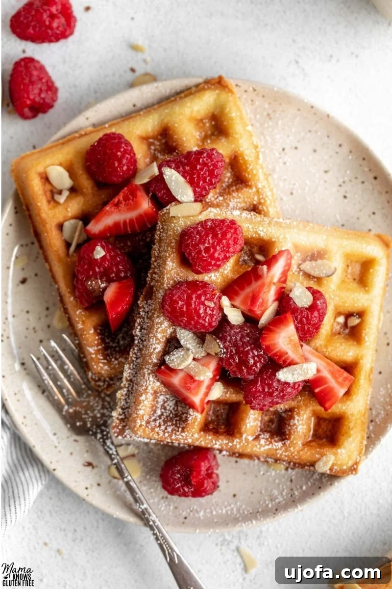Almond Cloud Waffles 5 Almond Flour Waffles (Gluten Free)