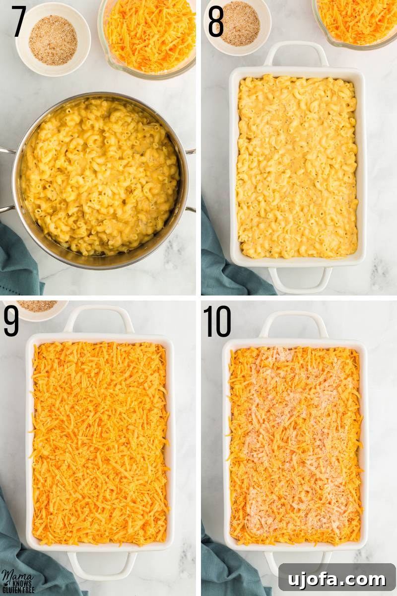Final 4 steps to make Gluten-Free Butternut Squash Mac and Cheese