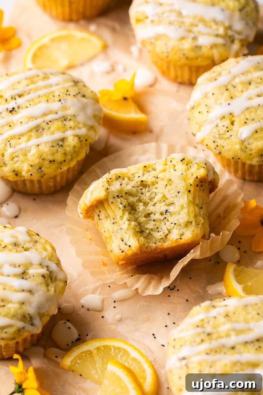 a bite taken out of a muffin to show the middle
