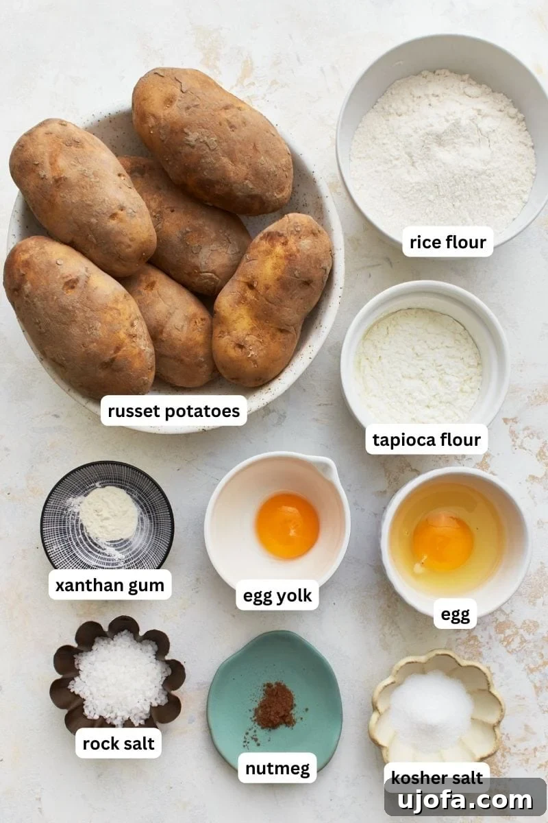 Fluffy Gluten Free Gnocchi 3 Ingredients for gluten-free gnocchi.