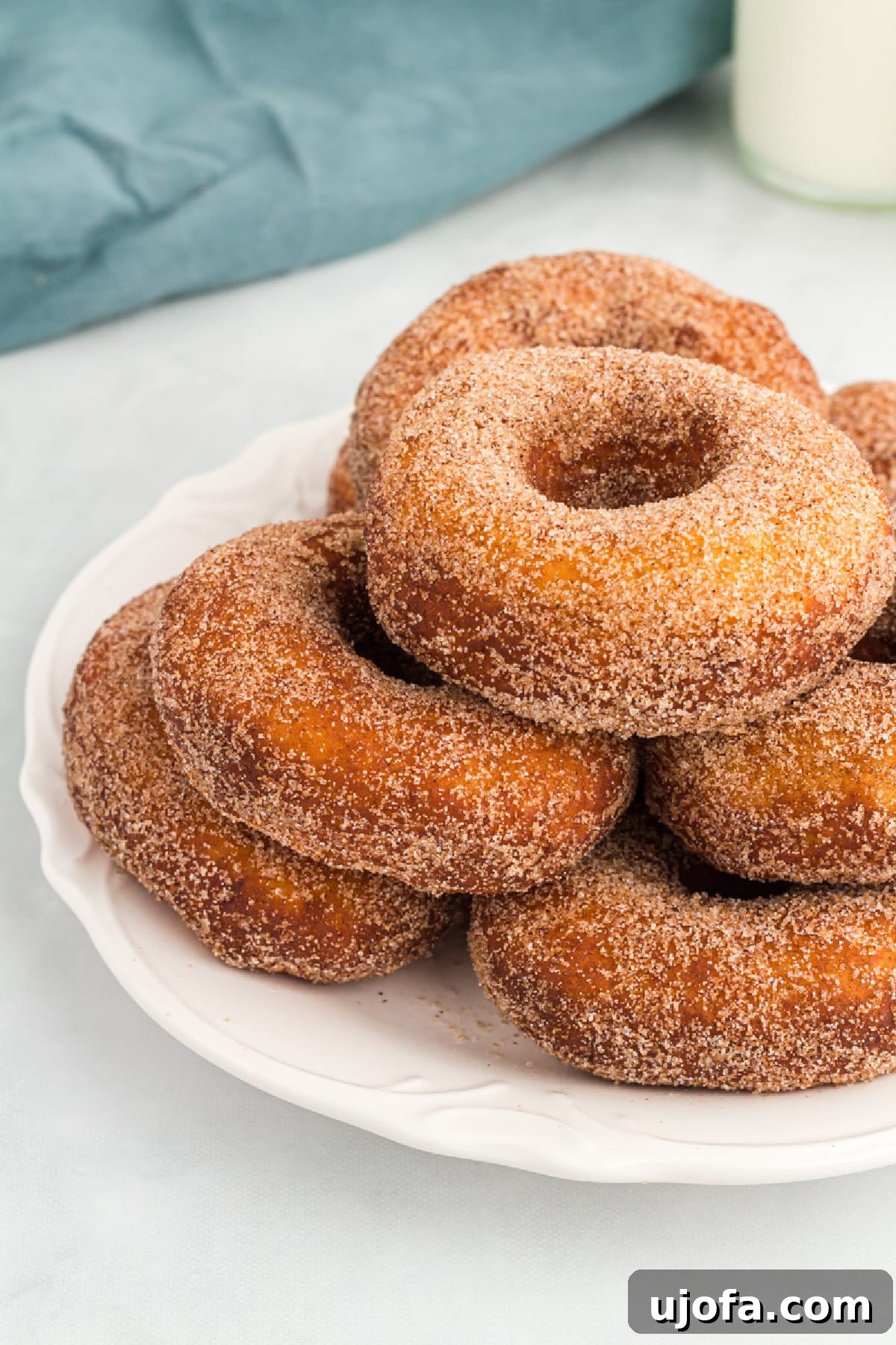 Heavenly Gluten-Free Yeast Donuts 2 Gluten-free yeast donuts arranged on a plate, showcasing their golden-brown exterior and soft texture.