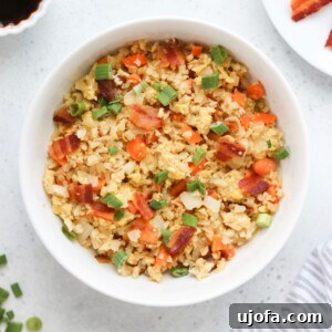 Paleo Breakfast Fried Rice, a delicious and healthy Whole30 compliant meal.