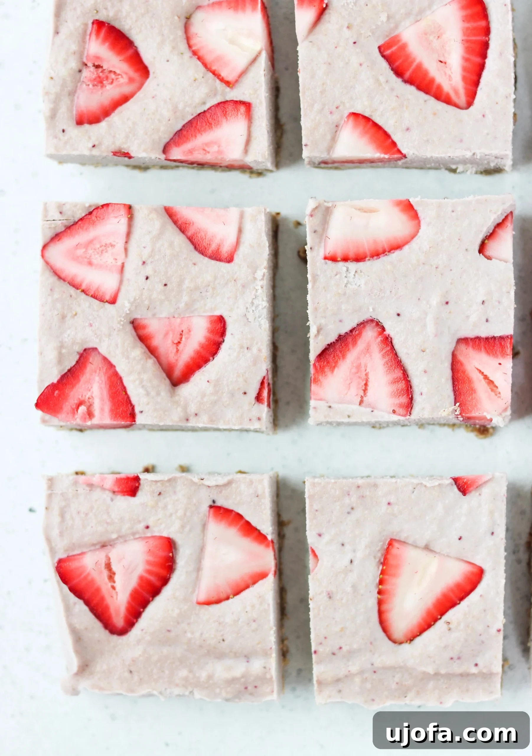 Paleo No-Bake Strawberry Cheesecake Delights 2 Delicious Vegan & Paleo No-Bake Strawberry Cheesecake Bars