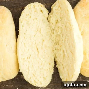 close-up overhead view of a cut gluten-free hot dog bun.