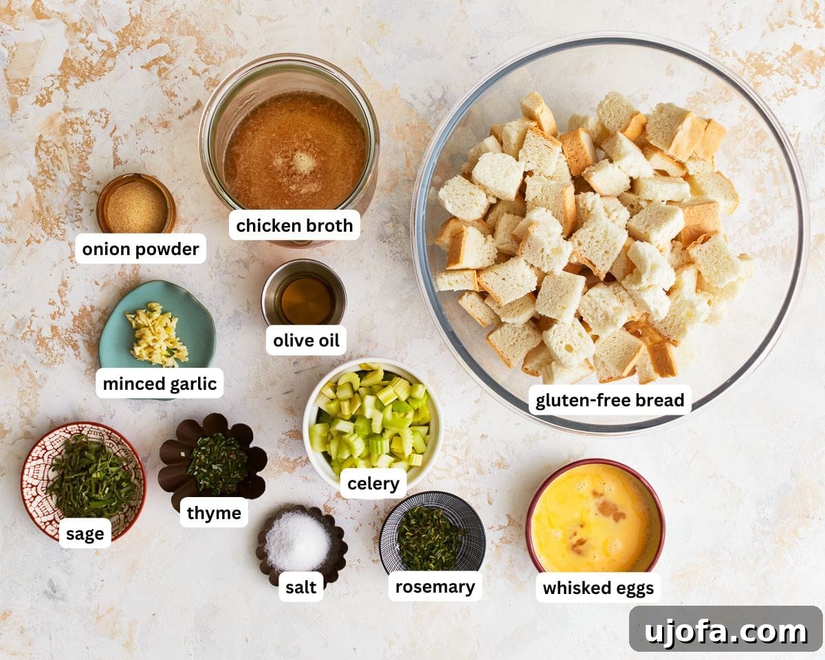 Flavorful Gluten-Free Stuffing 3 Ingredients for gluten-free stuffing
