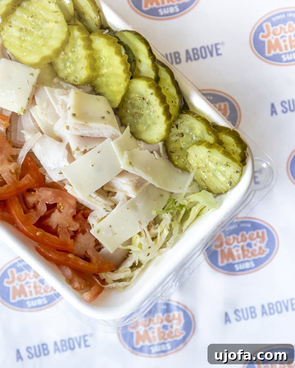 turkey provolone bowl