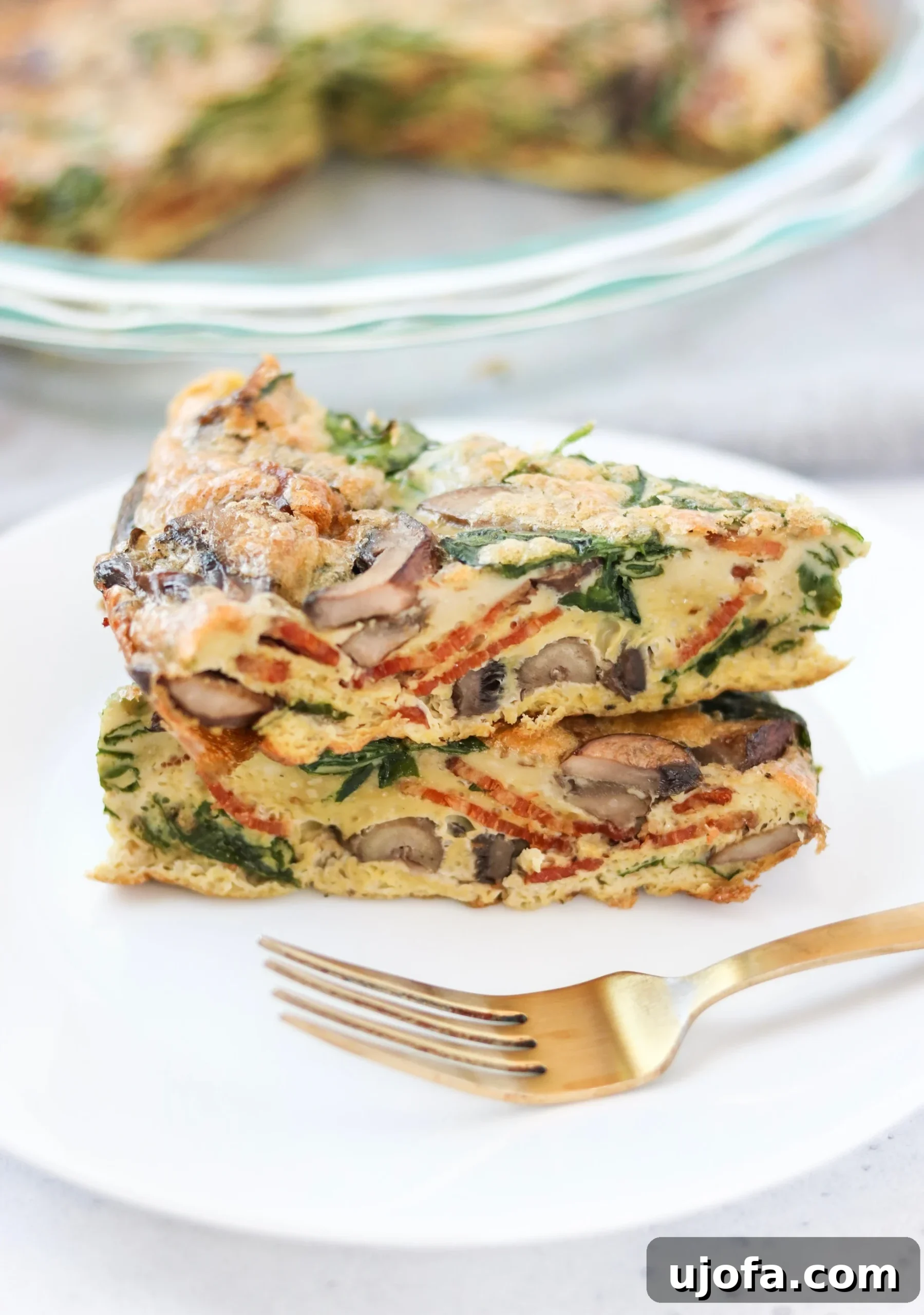 Whole30 Spinach Bacon Mushroom Frittata 2 Delicious Spinach Bacon and Mushroom Crustless Quiche