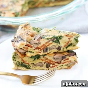 Whole30 Spinach Bacon Mushroom Frittata 6 Spinach Bacon and Mushroom Crustless Quiche