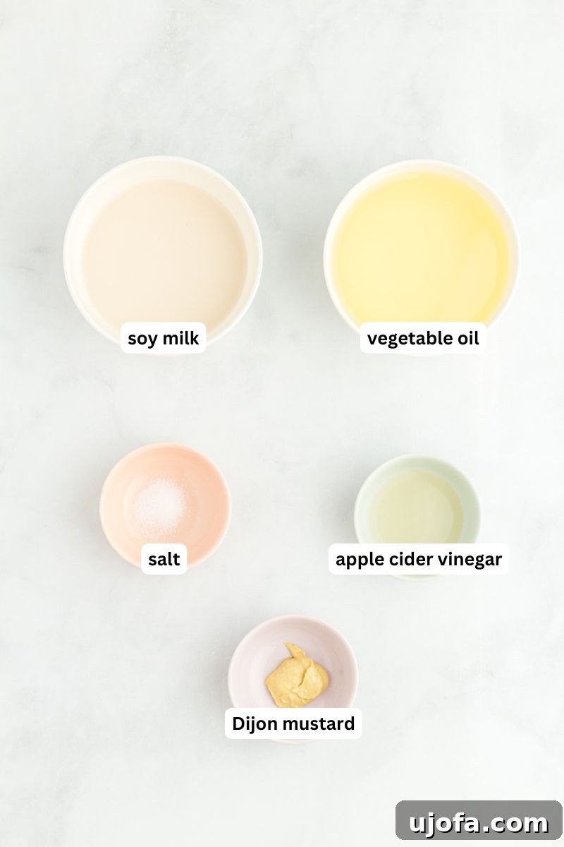 Velvet Vegan Mayo 3 Ingredients for homemade vegan mayonnaise