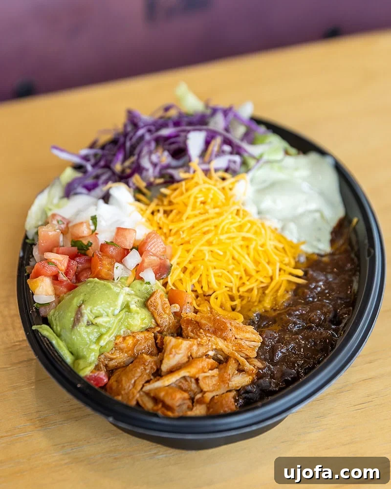 Power Menu Bowl from Taco Bell, a popular gluten-friendly option