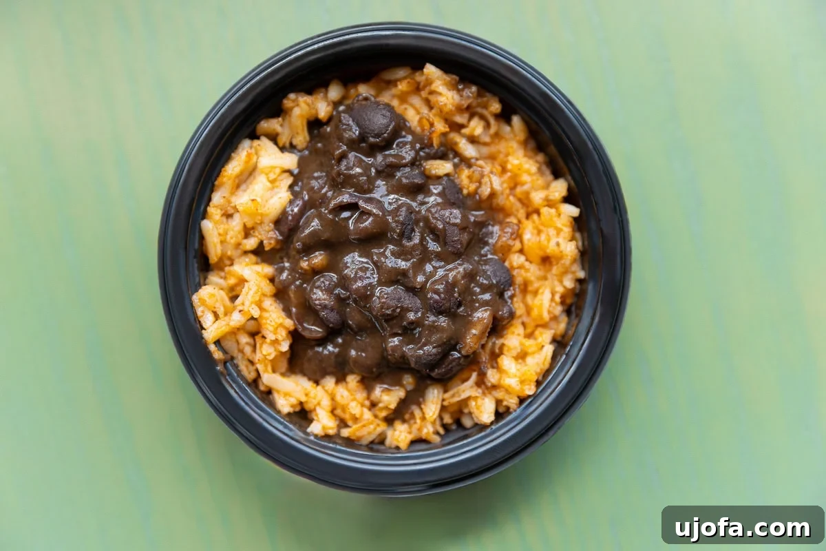 Black Beans and Rice from Taco Bell, a reliable gluten-friendly side