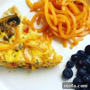 Butternut Ribbon Frittata 4 Butternut Squash Noodle Frittata