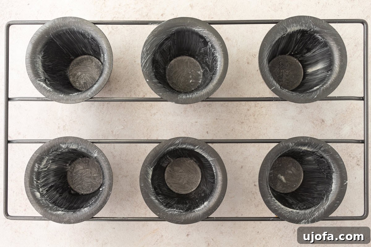 A well-greased popover pan ready for batter.