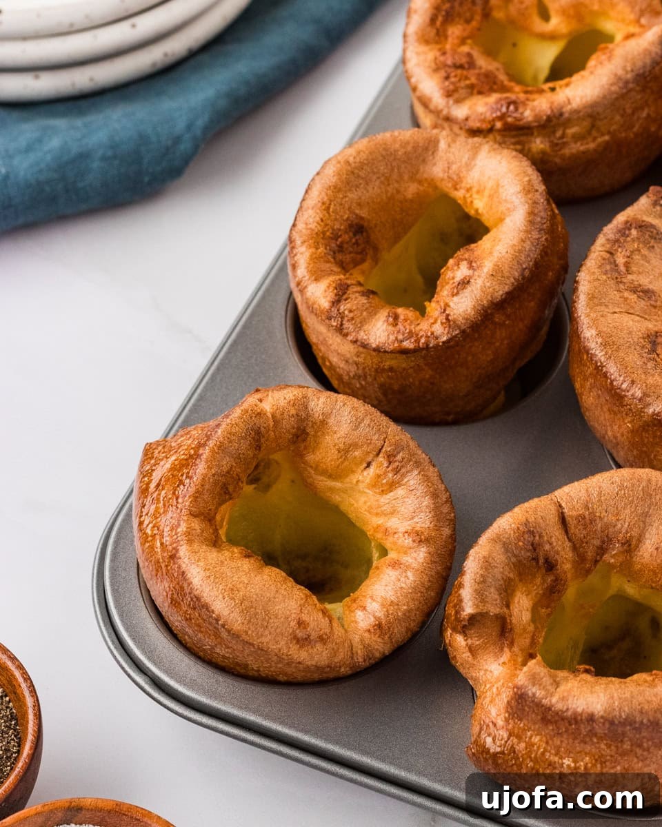 Perfect Gluten-Free Yorkshire Puddings 4 yorkshire puddings in baking pan