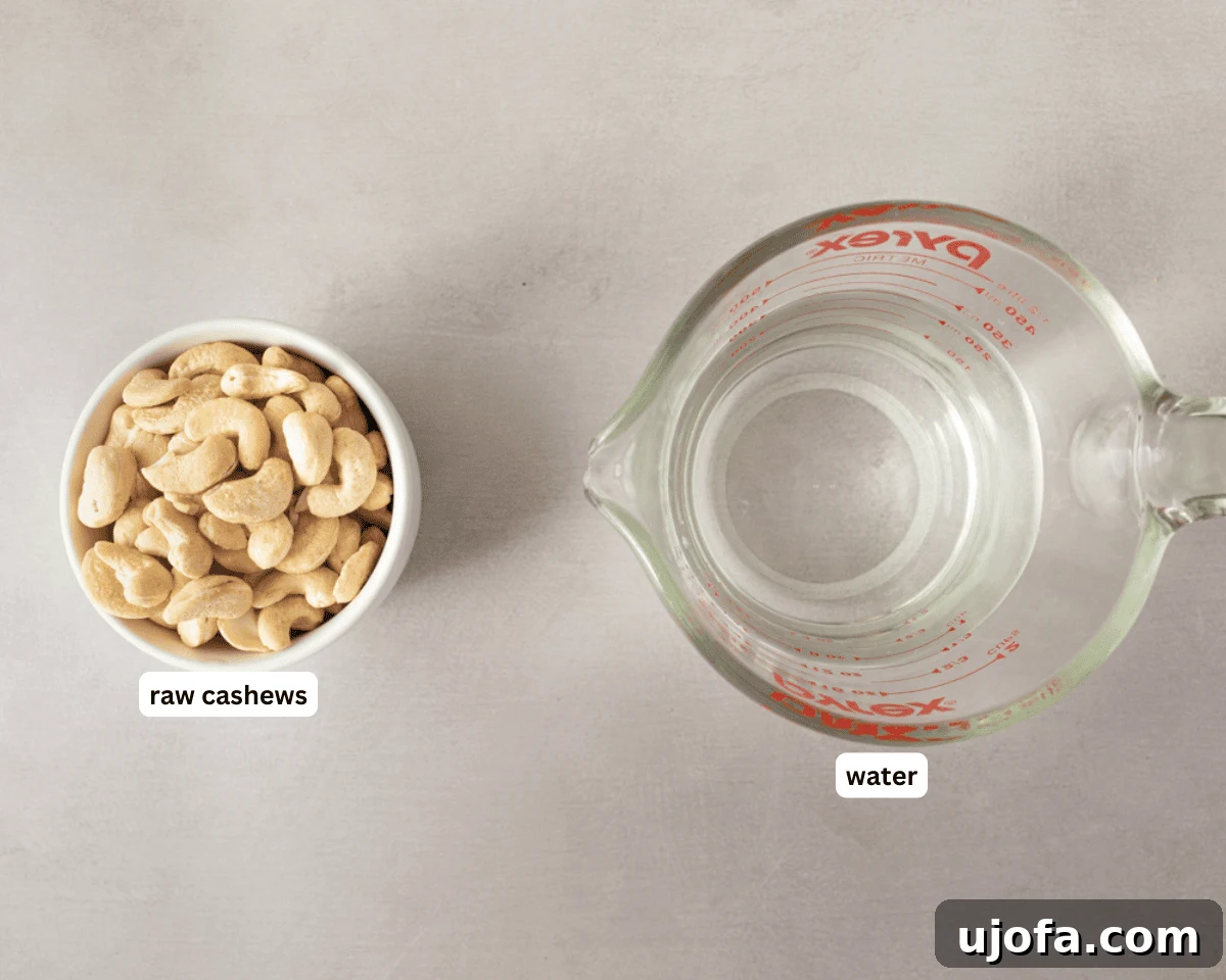 cashew cream ingredients