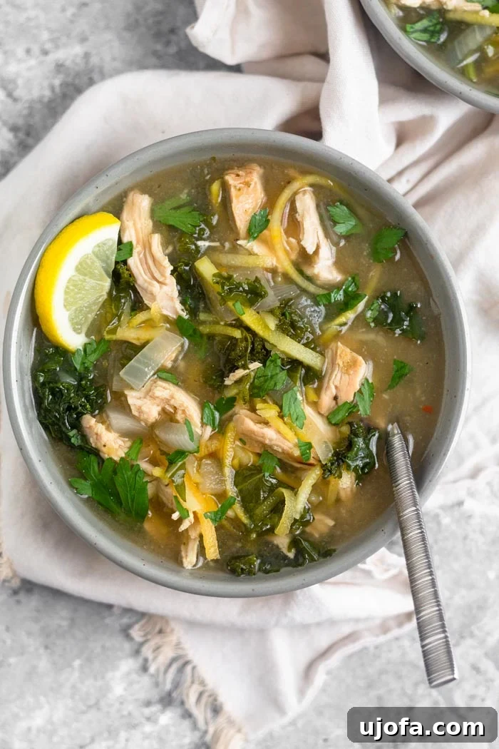 Paleo Whole30 Turkey Butternut Squash Soup, a hearty and nutritious meal.